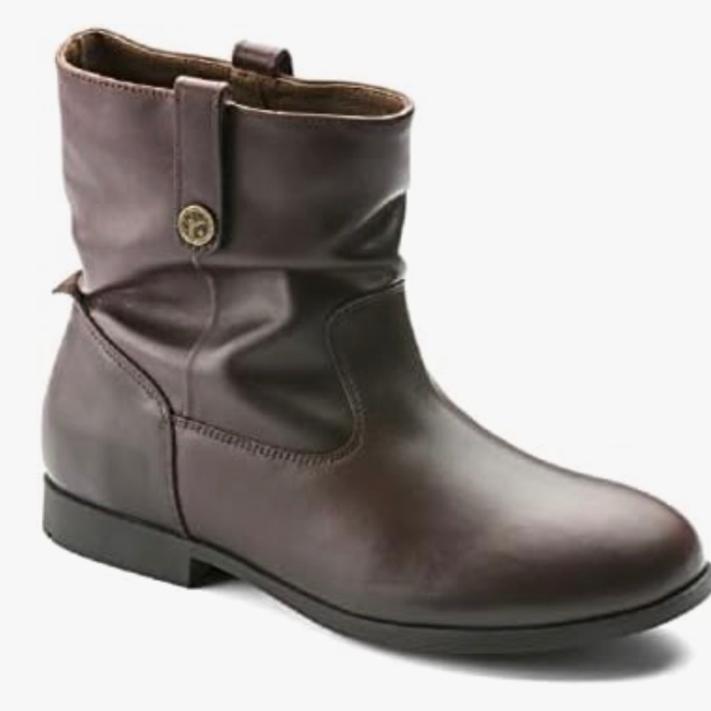 New Birkenstock Sarnia ankle boots in Espresso brown leather Size 41 US 10/10.5